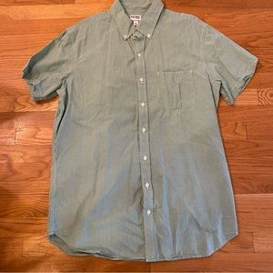 Old Navy Large Green Gingham Shirt